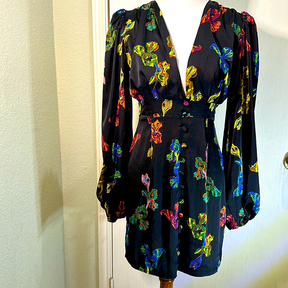 Nasty Gal balloon sleeve mini dress